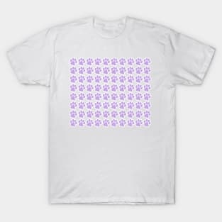 Lilac Paw Prints T-Shirt